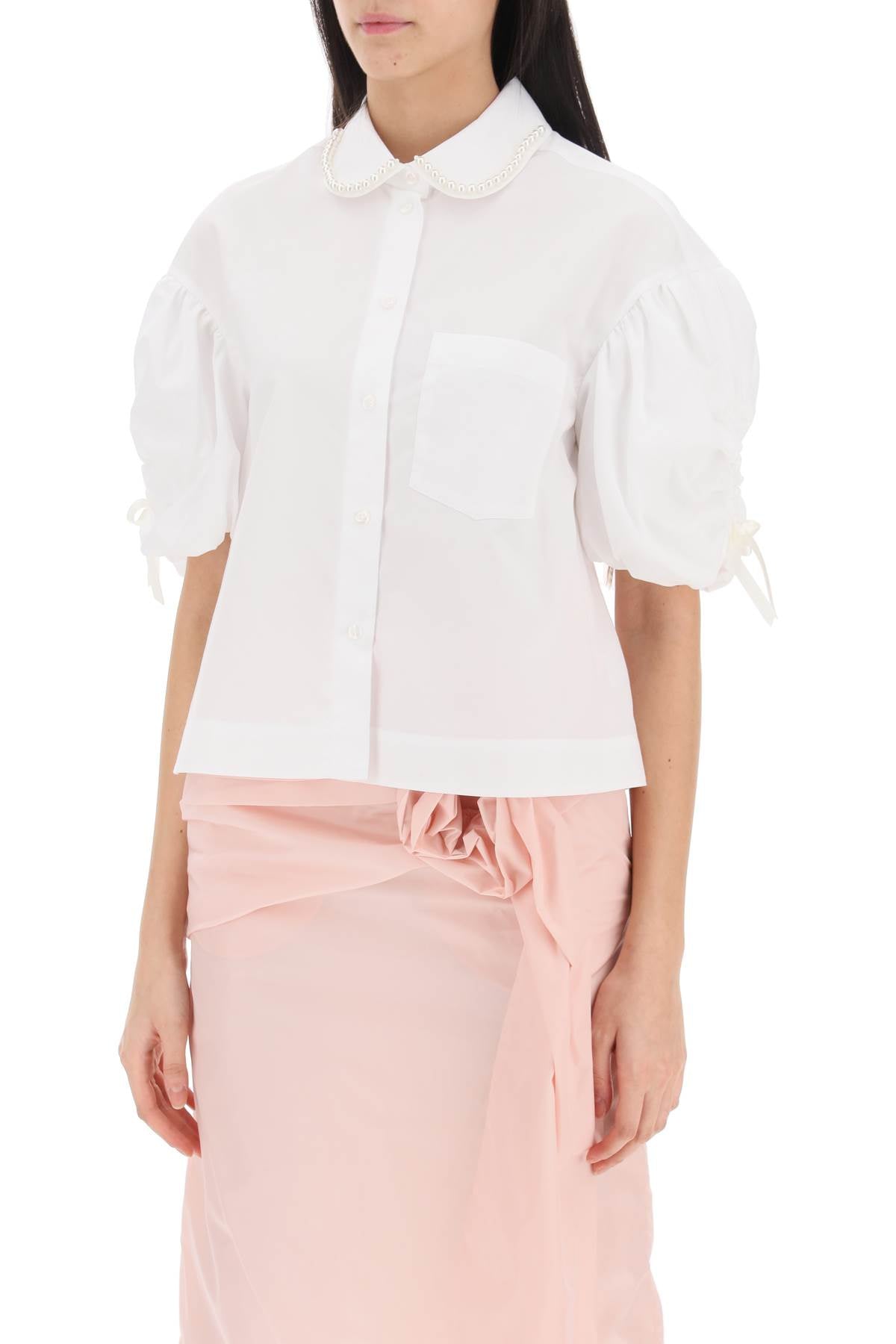 Simone rocha puff sleeve boxy shirt-Simone Rocha-6-Urbanheer