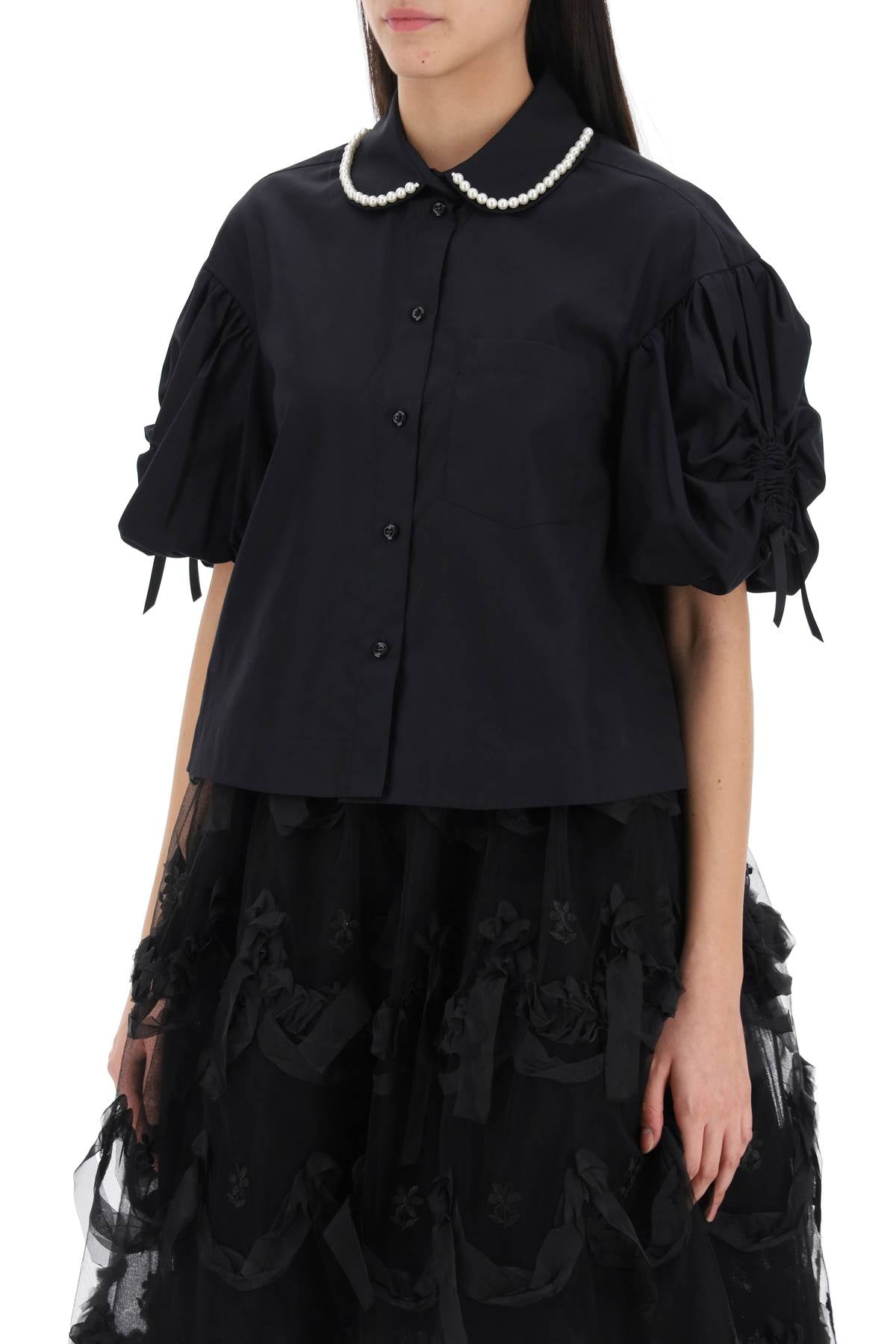 Simone rocha puff sleeve boxy shirt-Simone Rocha-6-Urbanheer