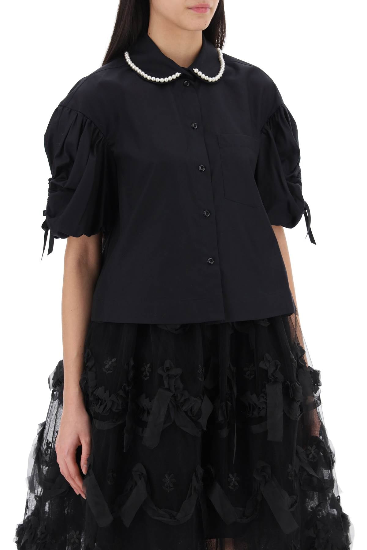 Simone rocha puff sleeve boxy shirt-Simone Rocha-6-Urbanheer