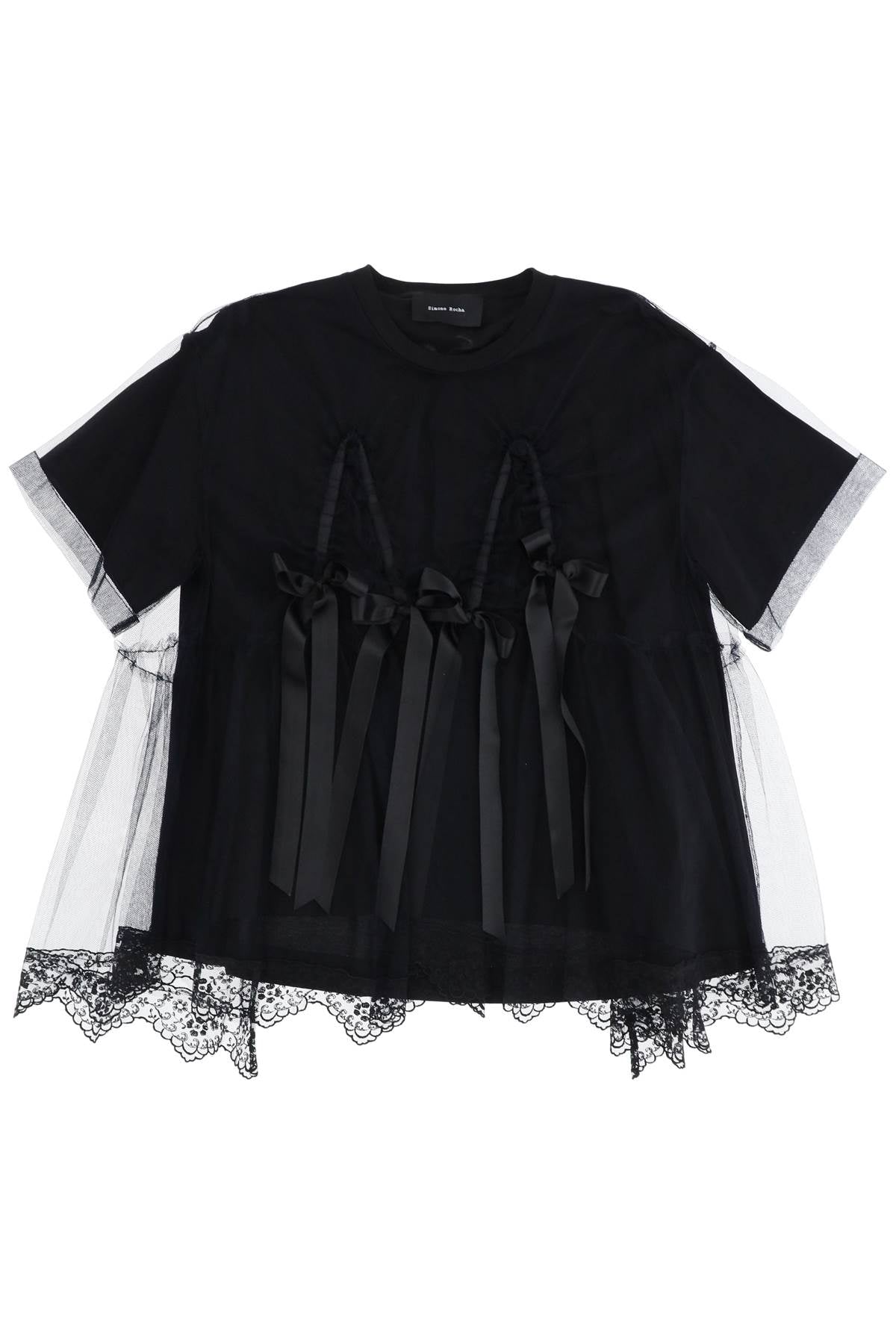 Simone rocha tulle top with lace and bows-Simone Rocha-M-Urbanheer