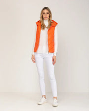 Metallic Orange Padded Vest-Tantra-S-Orange-Urbanheer