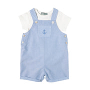 Anchor Embroidered Overalls Set.-Petit confection-3M-Urbanheer
