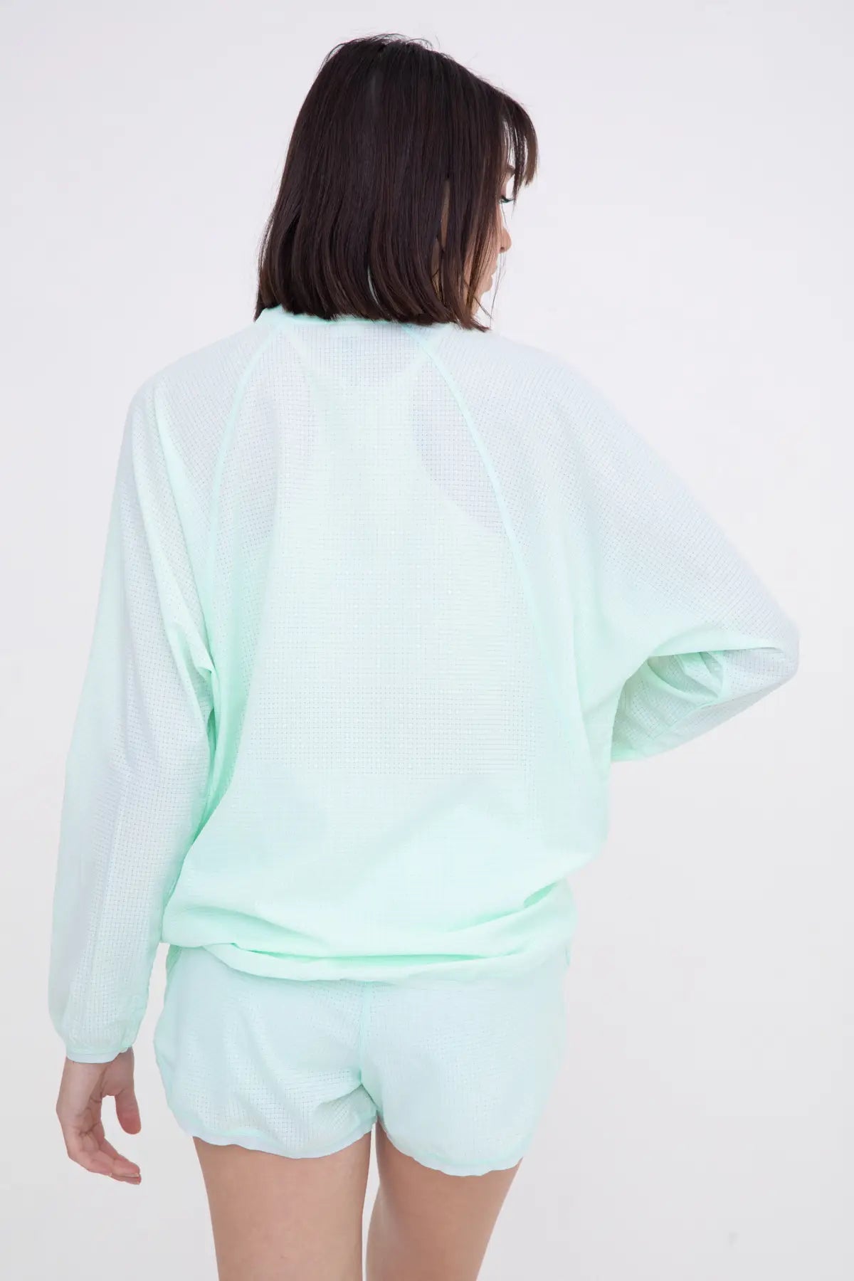 Athletic Women Mock Neck Running Jacket- Mint-Clothing - Women-Mono B-S-Urbanheer