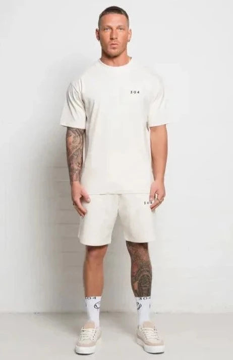 304 Mens Elite Shorts Off White-304 Clothing-S-Urbanheer