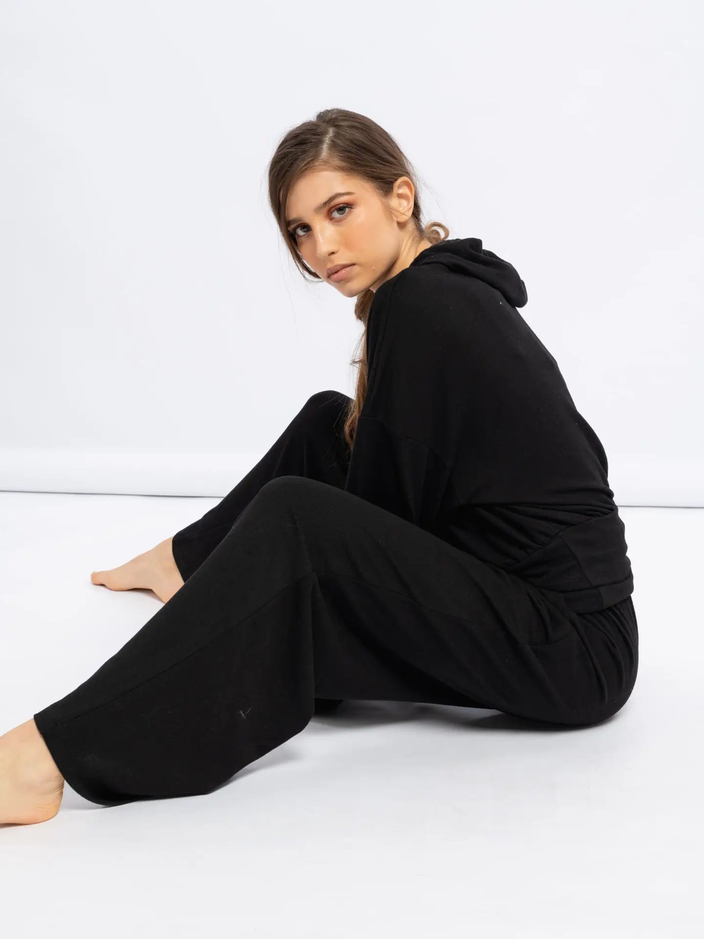 Black Hooded Sweater-Clothing-SMF-S-Urbanheer