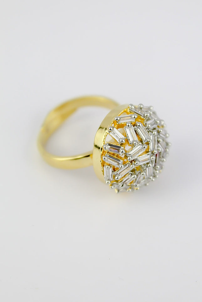 Crystal Crown Ring By Bombay Sunset-Bombay Sunset-Urbanheer