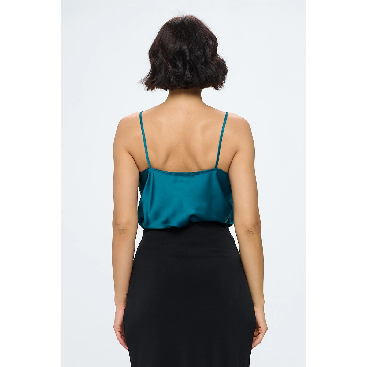 Solid Silky Satin Tank Top-Renee C.-S-Urbanheer