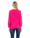 Fuchsia Knitted Sweater With Perkins Collar & French Sleeves.-Tantra-S-Urbanheer