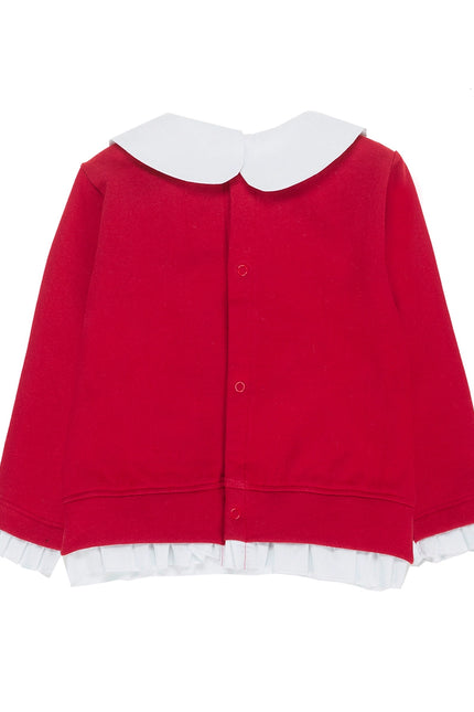 Ubs2 Baby Girls' Sweatshirt In Stretch Cotton Fleece. Neck-UBS2-Urbanheer