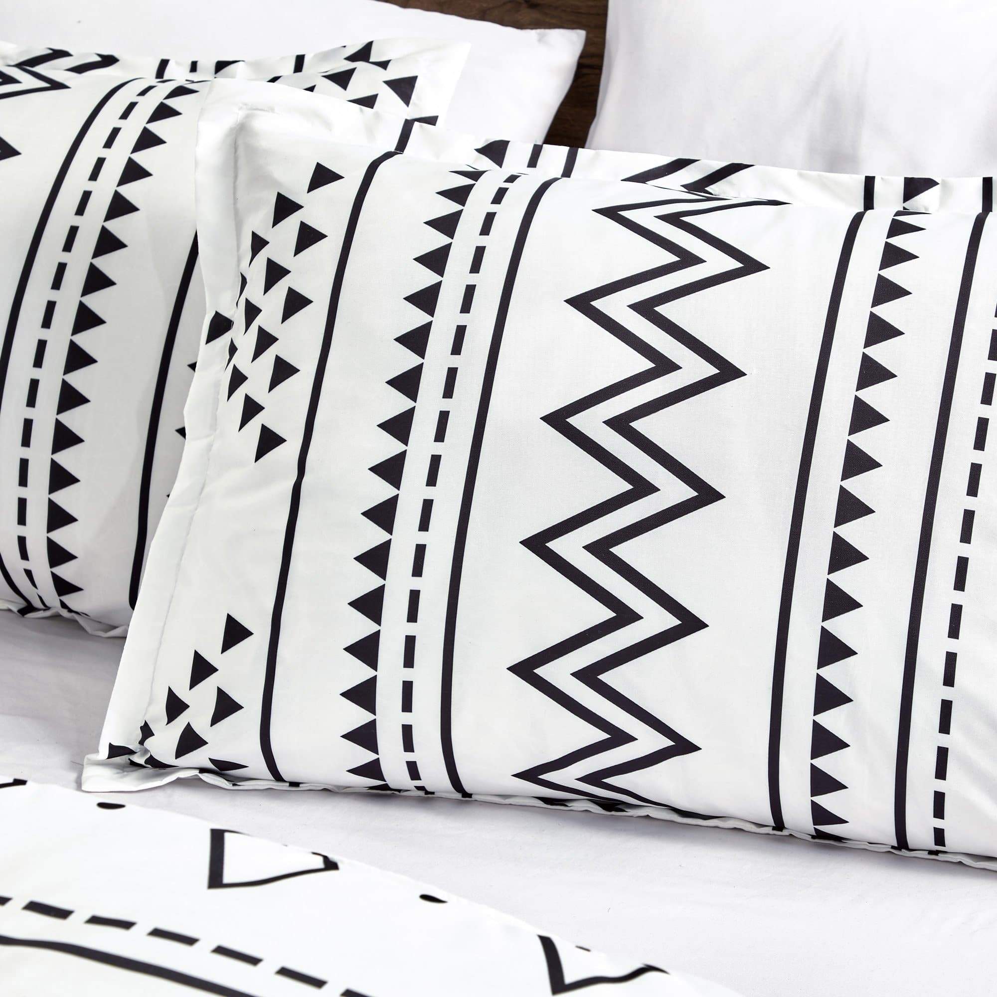 Bohemian Southwestern Aztec Navajo Comforter - 6 Piece Set-Linen Mart-King-Urbanheer