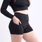 High-Waisted Athletic Shorts with Side Pockets-JupiterGear-Grey-Small / Medium-Urbanheer