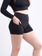High-Waisted Athletic Shorts with Side Pockets-JupiterGear-Grey-Small / Medium-Urbanheer