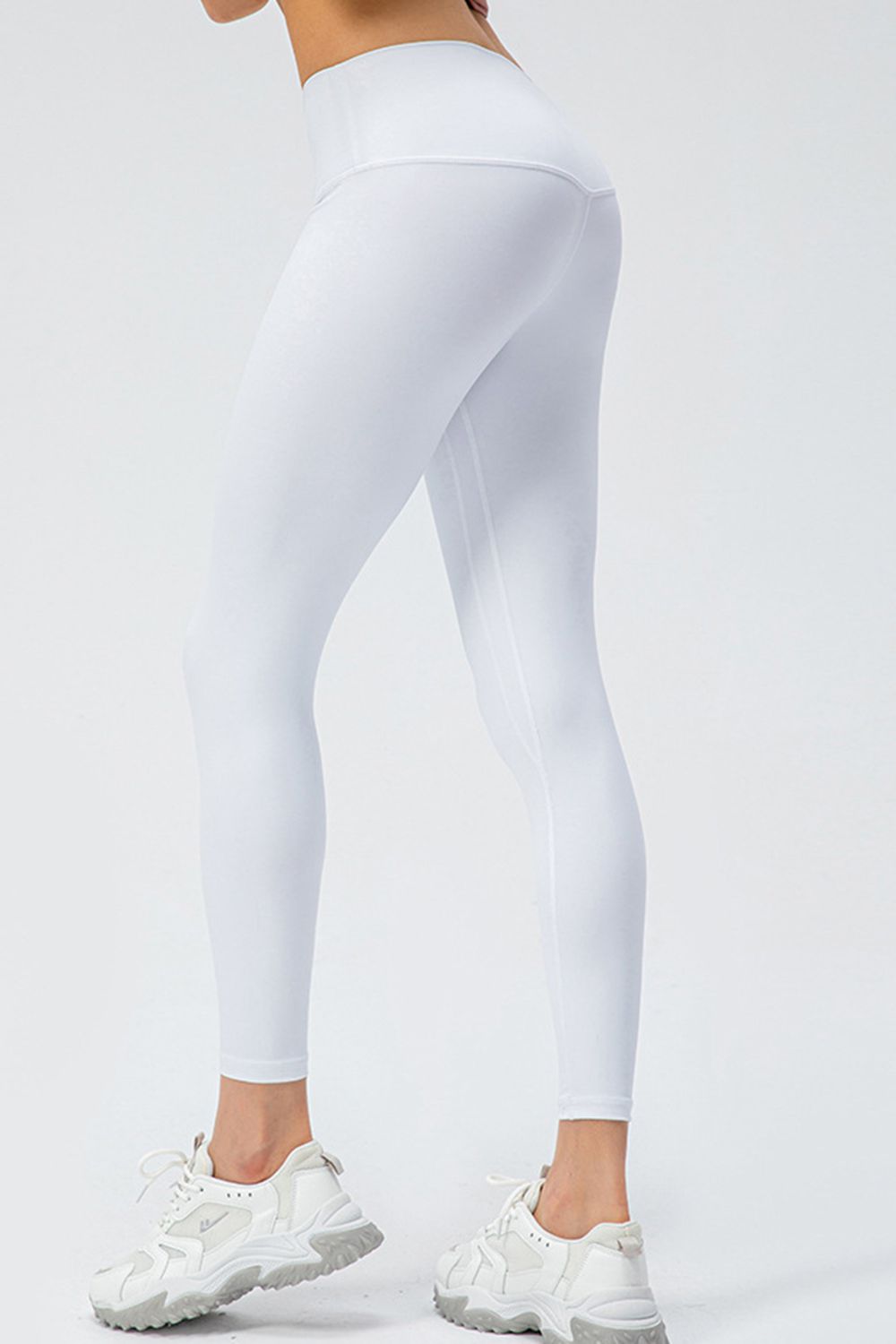 Wide Waistband Slim Fit Active Leggings-Street 360-Moss-S-Urbanheer