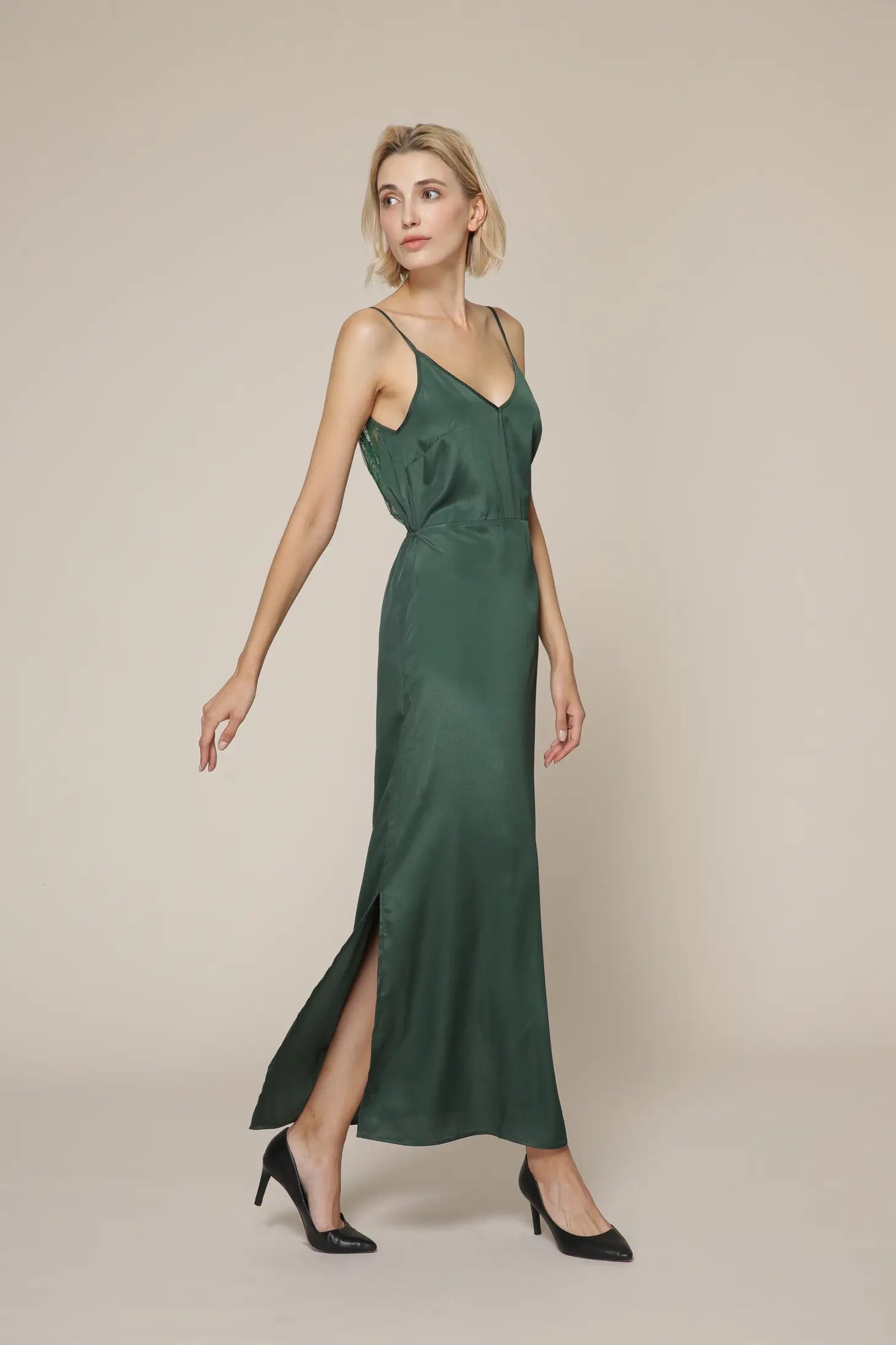 Faye Camisole Dress-Amy Lynn-XS-Green-Urbanheer