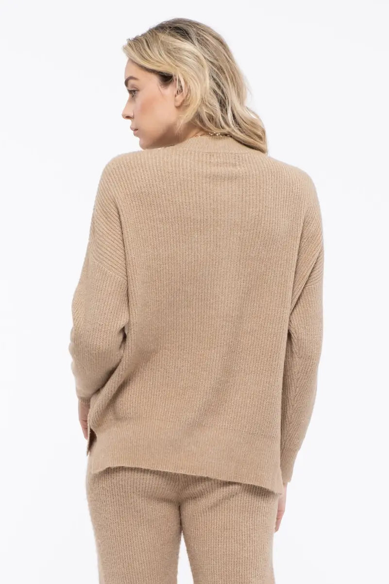 Front Buttons Pullover Sweater-Blu Pepper-S-Urbanheer