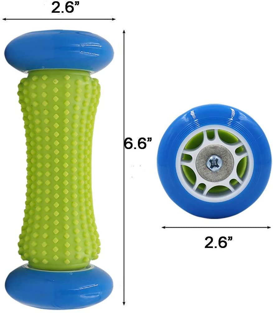 Foot Massage Roller Spiky For Plantar Fasciitis - Relief For Heel Spurs & Foot Arch Pain, Deep Trigger Point Therapy, Muscle Recovery, Stress Relief Acupressure Reflexology Tool-Fulfillment Center-Urbanheer