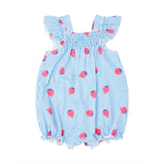Strawberry Striped Romper-Petit Confection-3M-Urbanheer