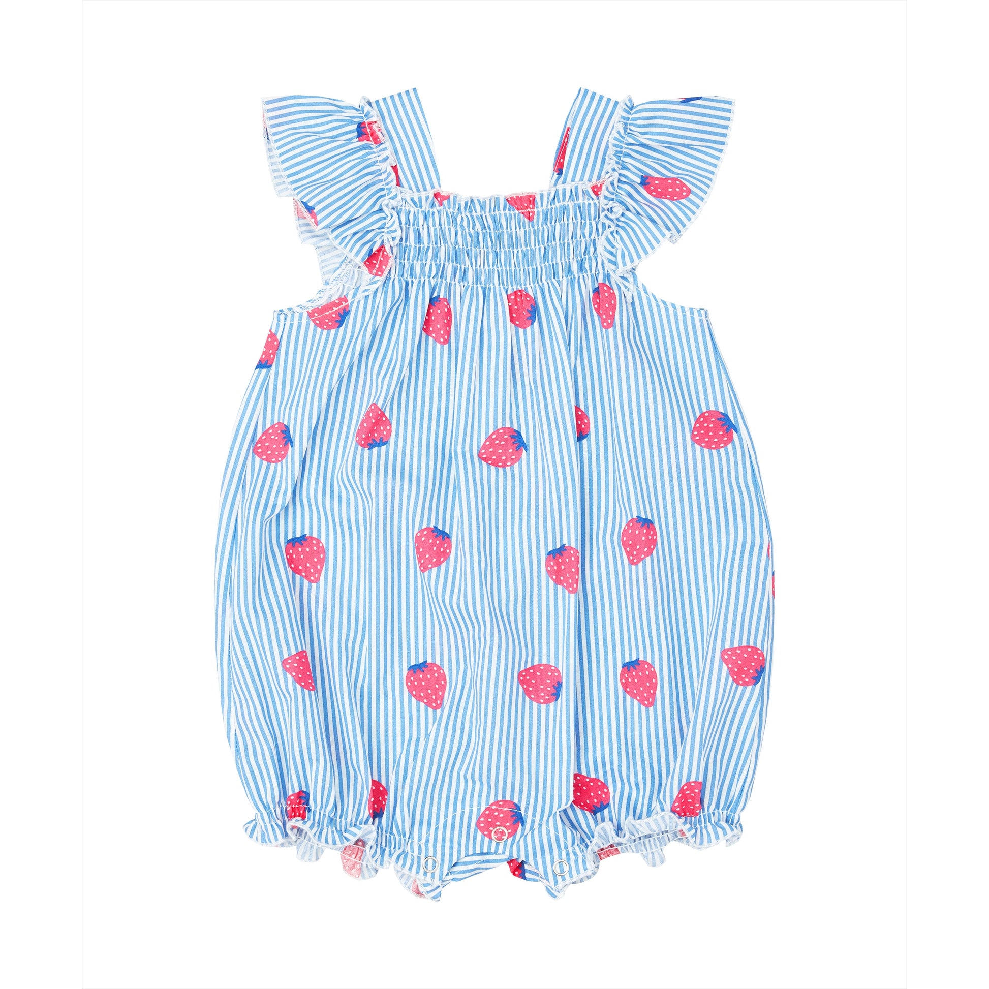 Strawberry Striped Romper-Petit Confection-3M-Urbanheer