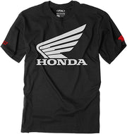 'Honda' Big Wing T-Shirt (Black)-Fulfillment Center-Small-Black-Urbanheer