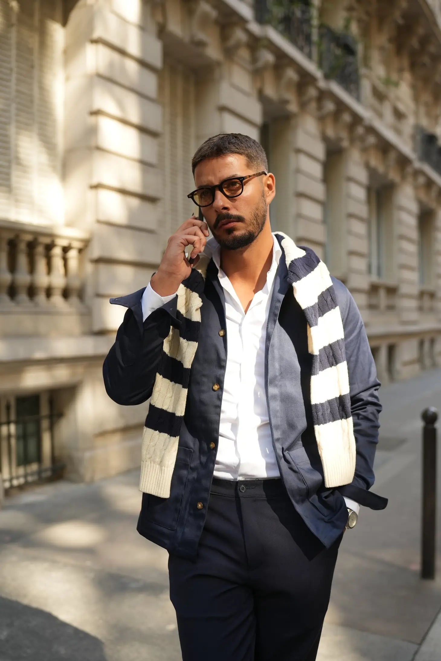 Blue Men'S Overshirt-Clothing - Men-Donato-S-Urbanheer