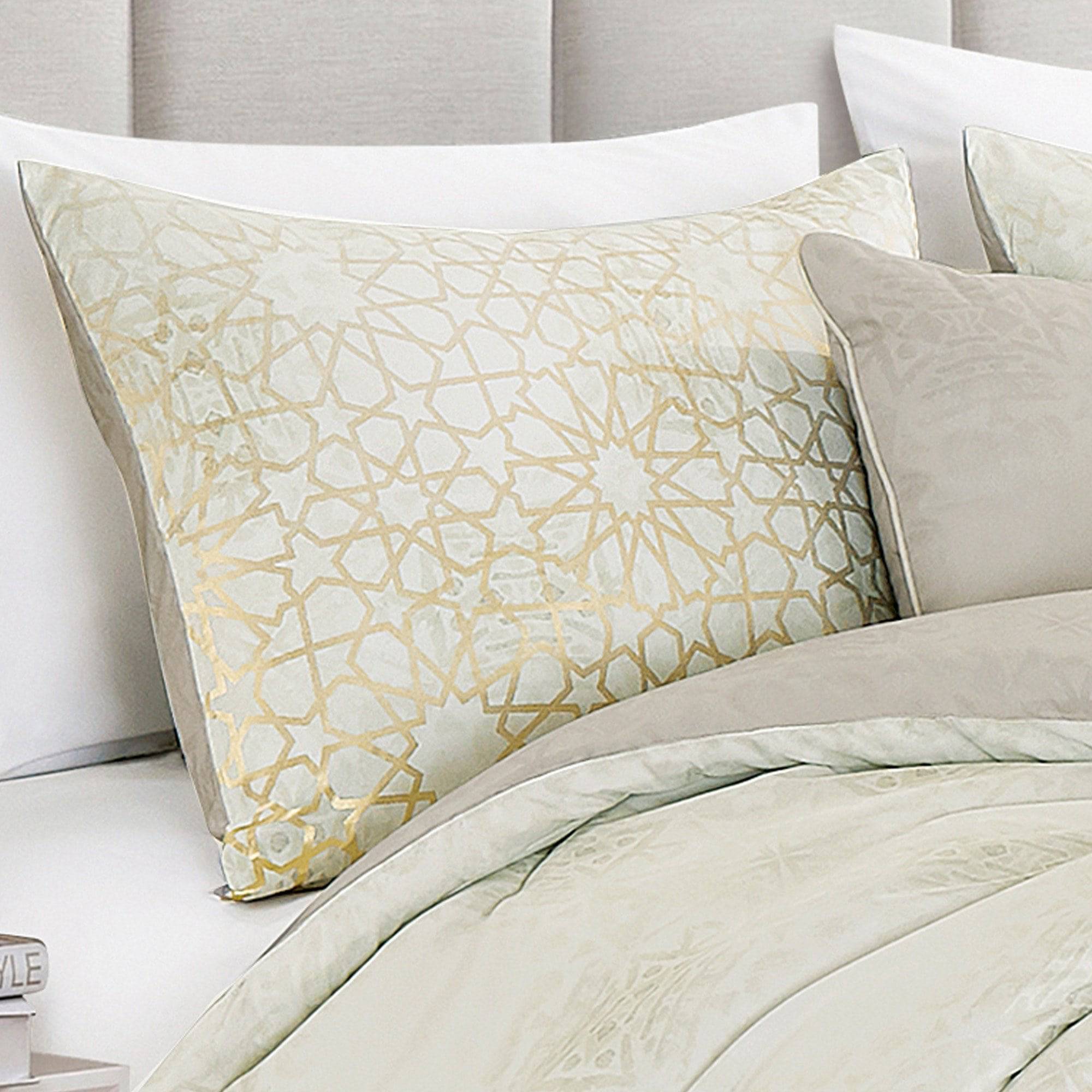 Royal Gold Jacquard Comforter 6 Piece Set Urbanheer