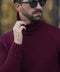 Bordeaux Men'S Turtleneck Jumper Sweater-Clothing - Men-Donato-S-Urbanheer