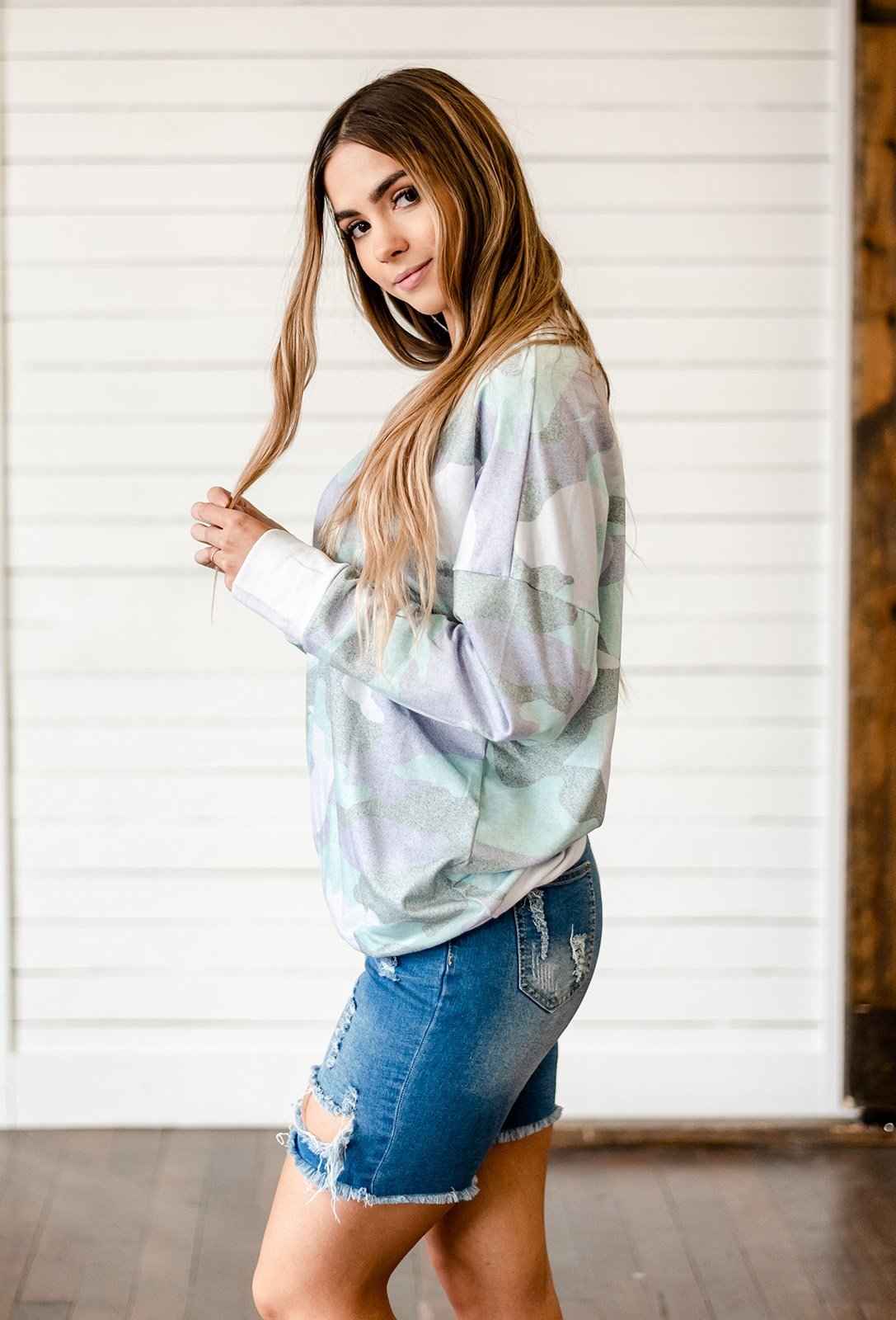 Andi Camo Lightweight Top-UHXSW-KHAKI-S-Urbanheer