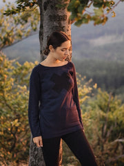 Women'S Sweater Sayga Dark Blue-UHXE-36-Urbanheer