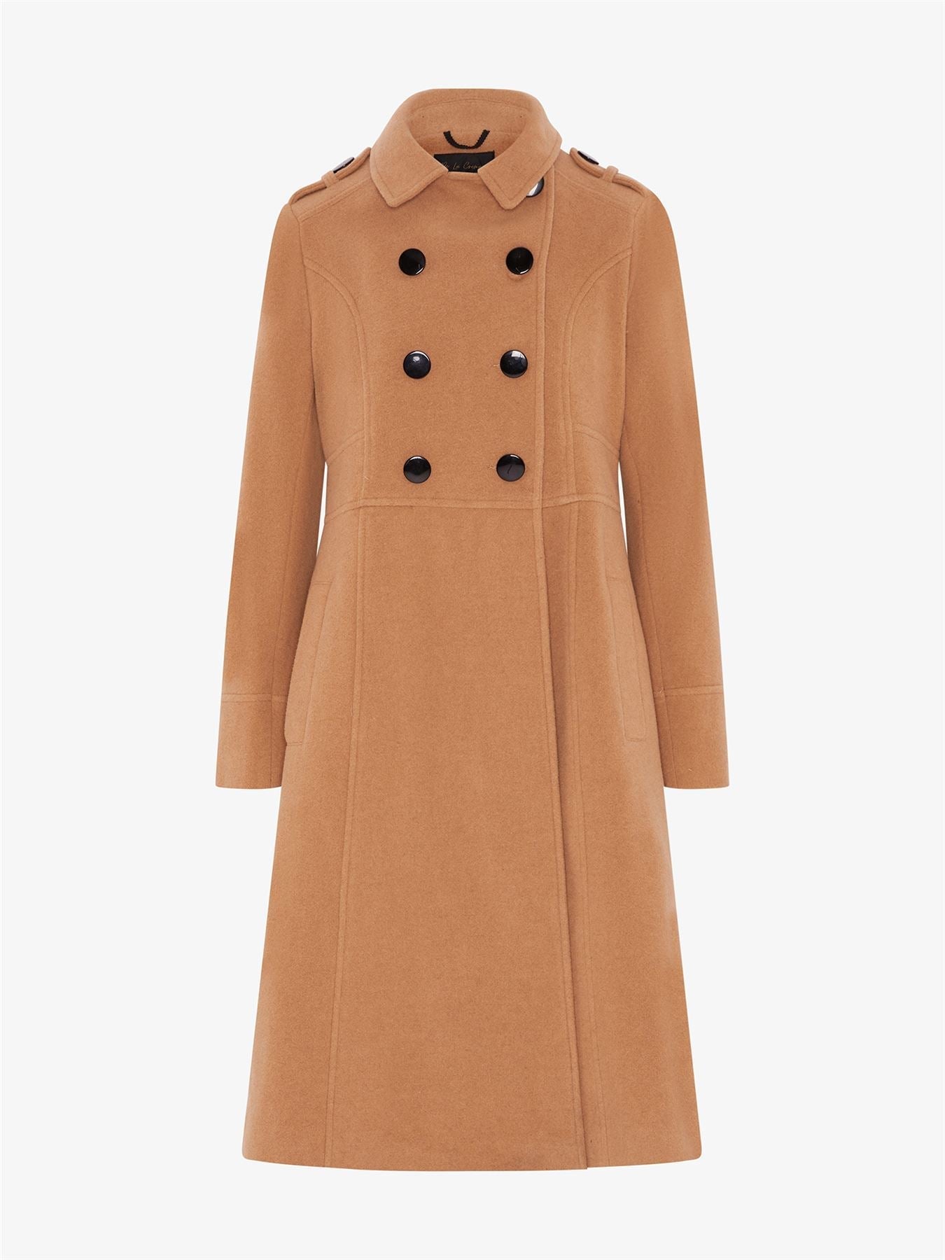 (Pre-Order) A-Line Double Breasted Coat-Rose Eleusis-UK 10/EU 38/US 6-Black-Urbanheer