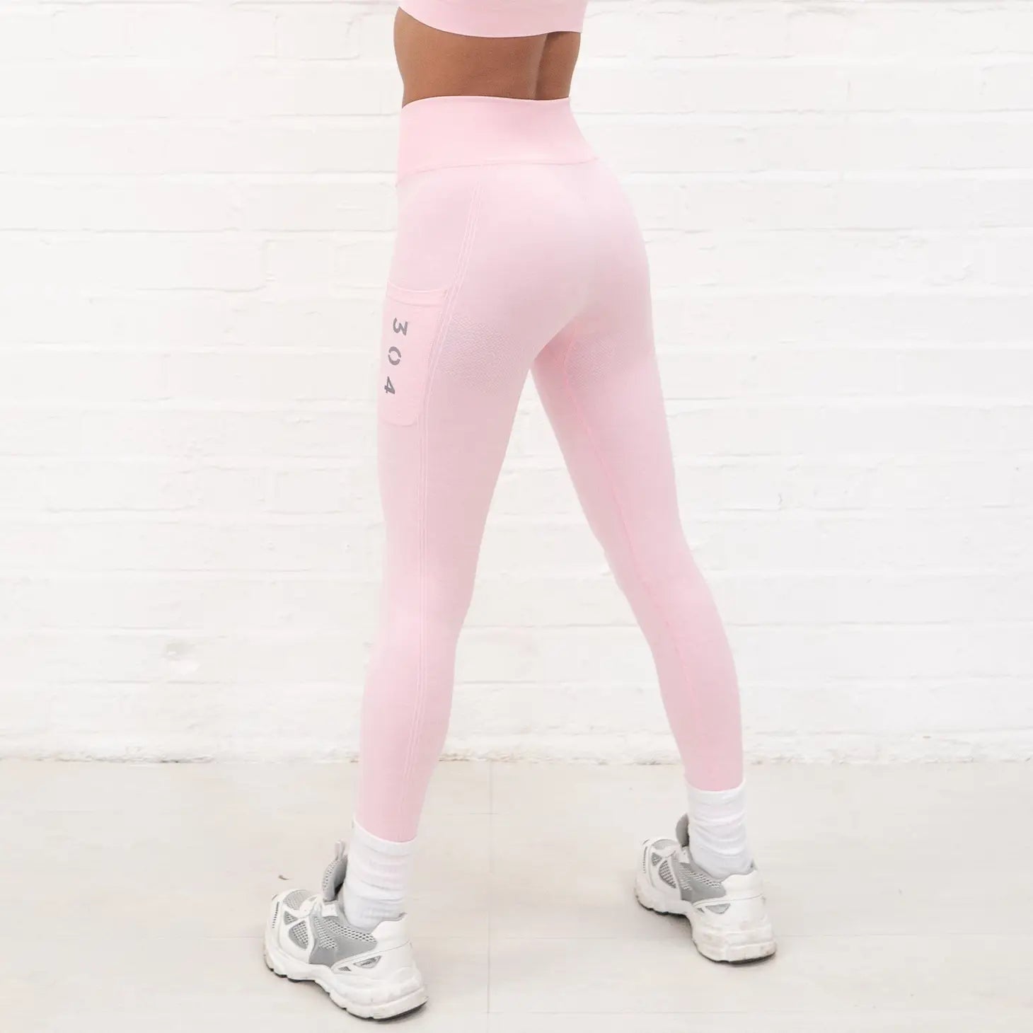 Ribbed Active Athletic Legging Pink-304 Clothing-S-Urbanheer