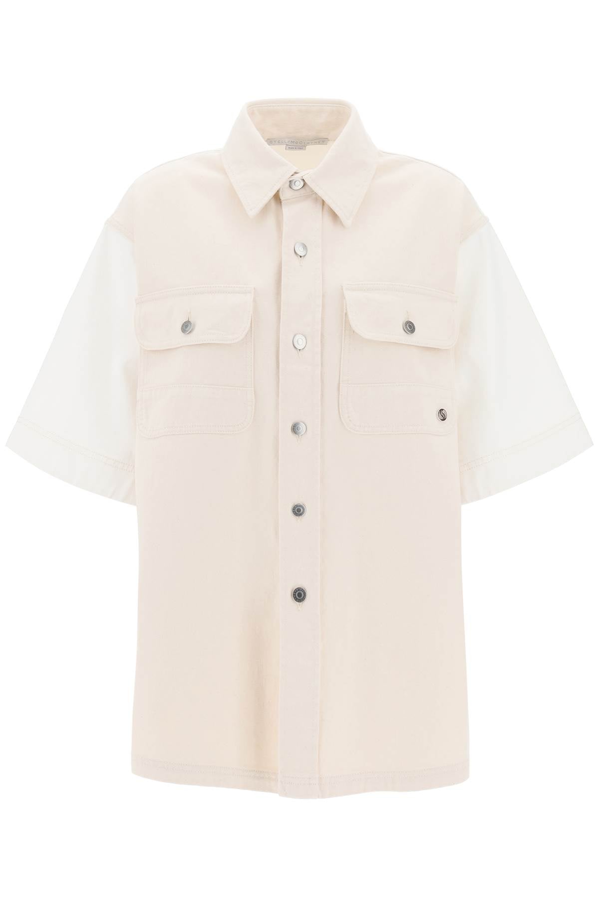 Stella Mccartney Short-Sleeved Denim Shirt-Stella McCartney-M-Urbanheer