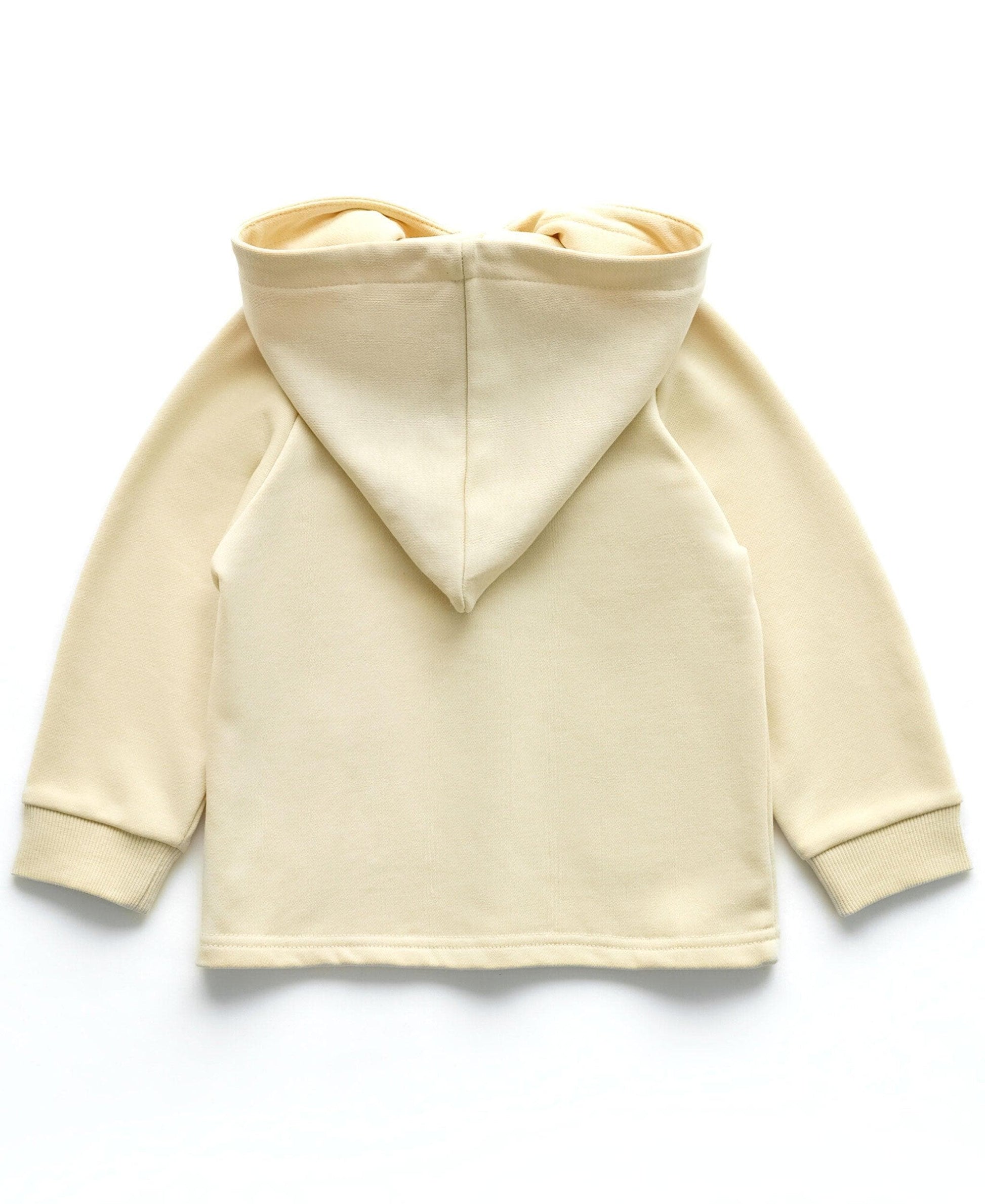 Four Seasons Elf-Hat Hooded Jacket-Pebble Cream-NORSU-ORGANIC-Cream-12-18M-Urbanheer