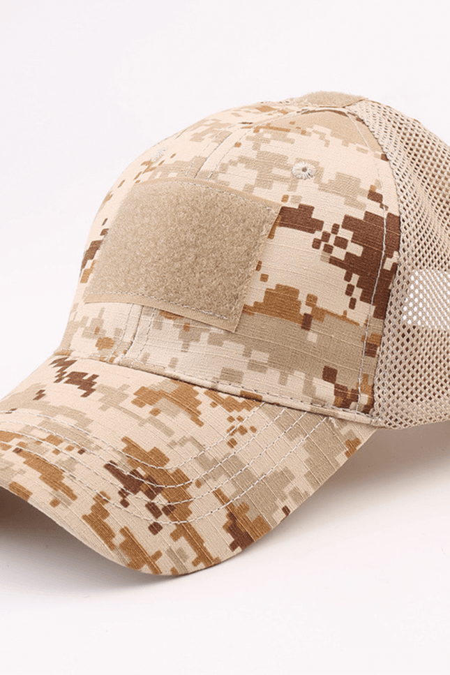 Military-Style Tactical Patch Hat with Adjustable Strap-JupiterGear-Desert-Urbanheer