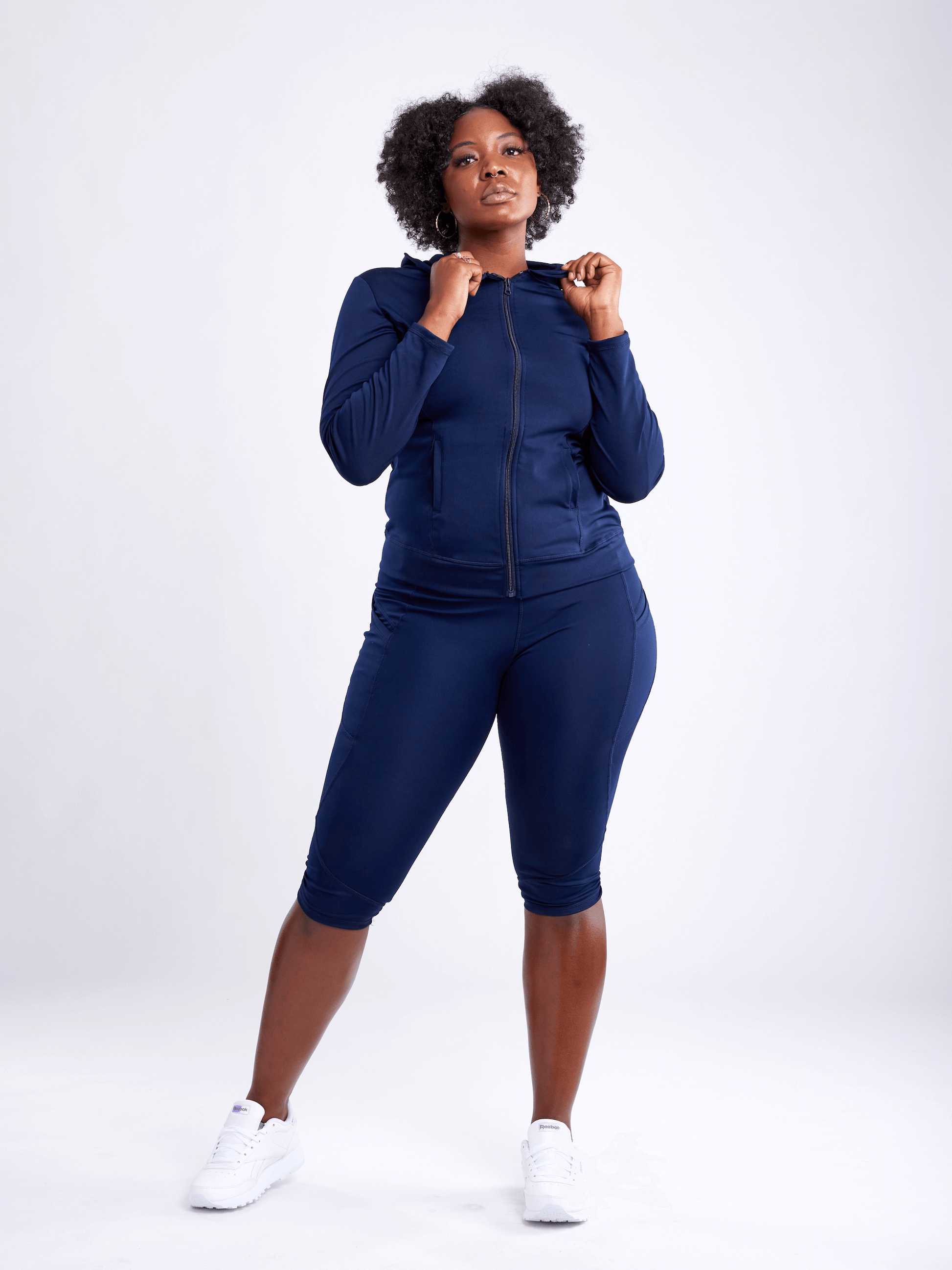 Mid-Rise Capri Fitness Leggings with Side Pockets-JupiterGear-Rose Dust-Small / Medium-Urbanheer