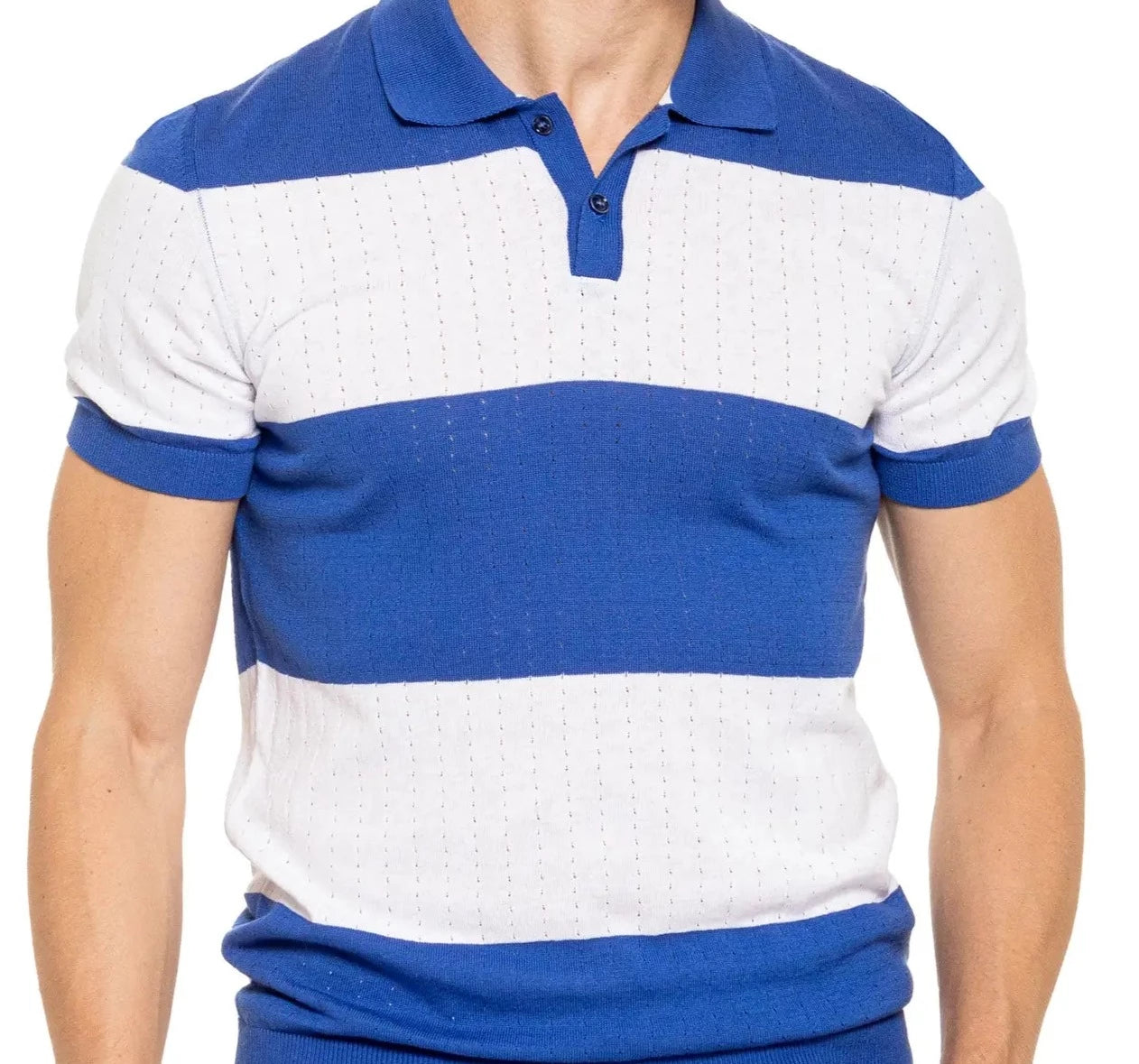 Gondola Knit Polo - Blue-Clothing - Men-Eight X-M-Urbanheer