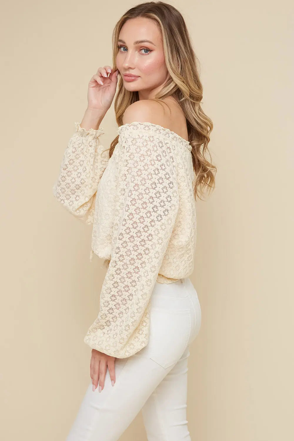 Cream Lace Top-Saints & Hearts-S-Urbanheer