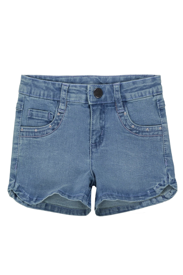 Girls' Superflex Cotton Denim Shorts-UBS2-2-Urbanheer