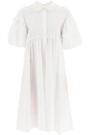 Simone rocha poplin dress with puff sleeves-Simone Rocha-6-Urbanheer