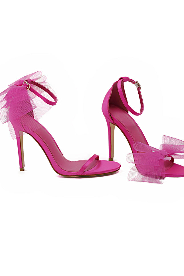 Camila Mesh Bow Stiletto Heel-Shoes - Women-Lulamax Shoes-Urbanheer