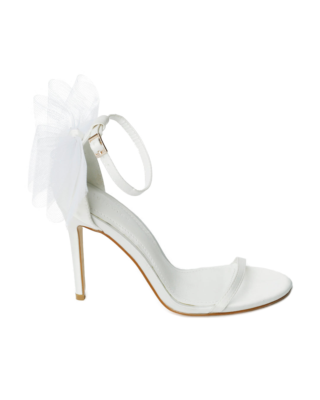 Camila Mesh Bow Stiletto Heel-Shoes - Women-Lulamax Shoes-US 5 /EU 36-White-Urbanheer