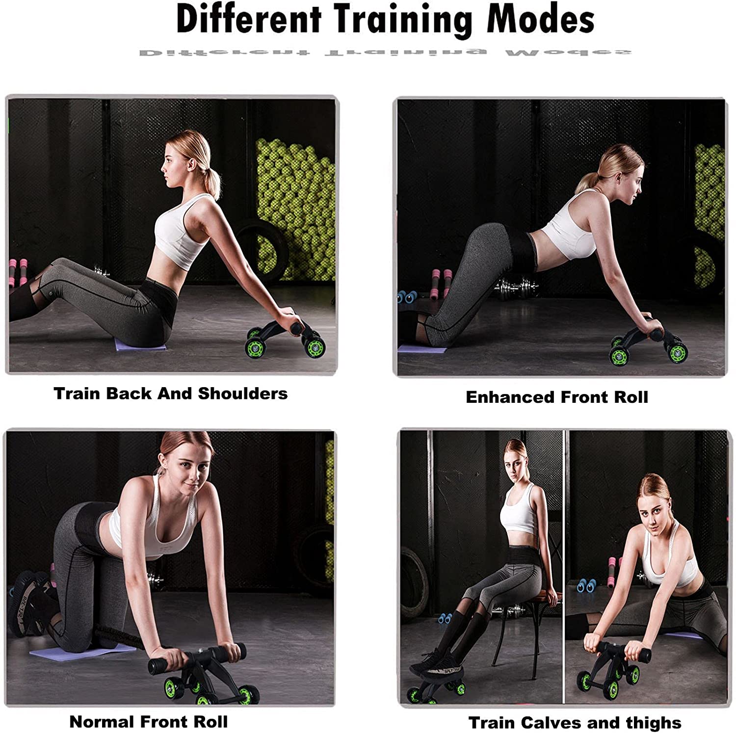 Ab Roller Wheel Abdominal Exercise Set Home Workout Equipment For Abdominal Core Strength Training Workout Fitness Equipment For Men Women-Fulfillment Center-Urbanheer