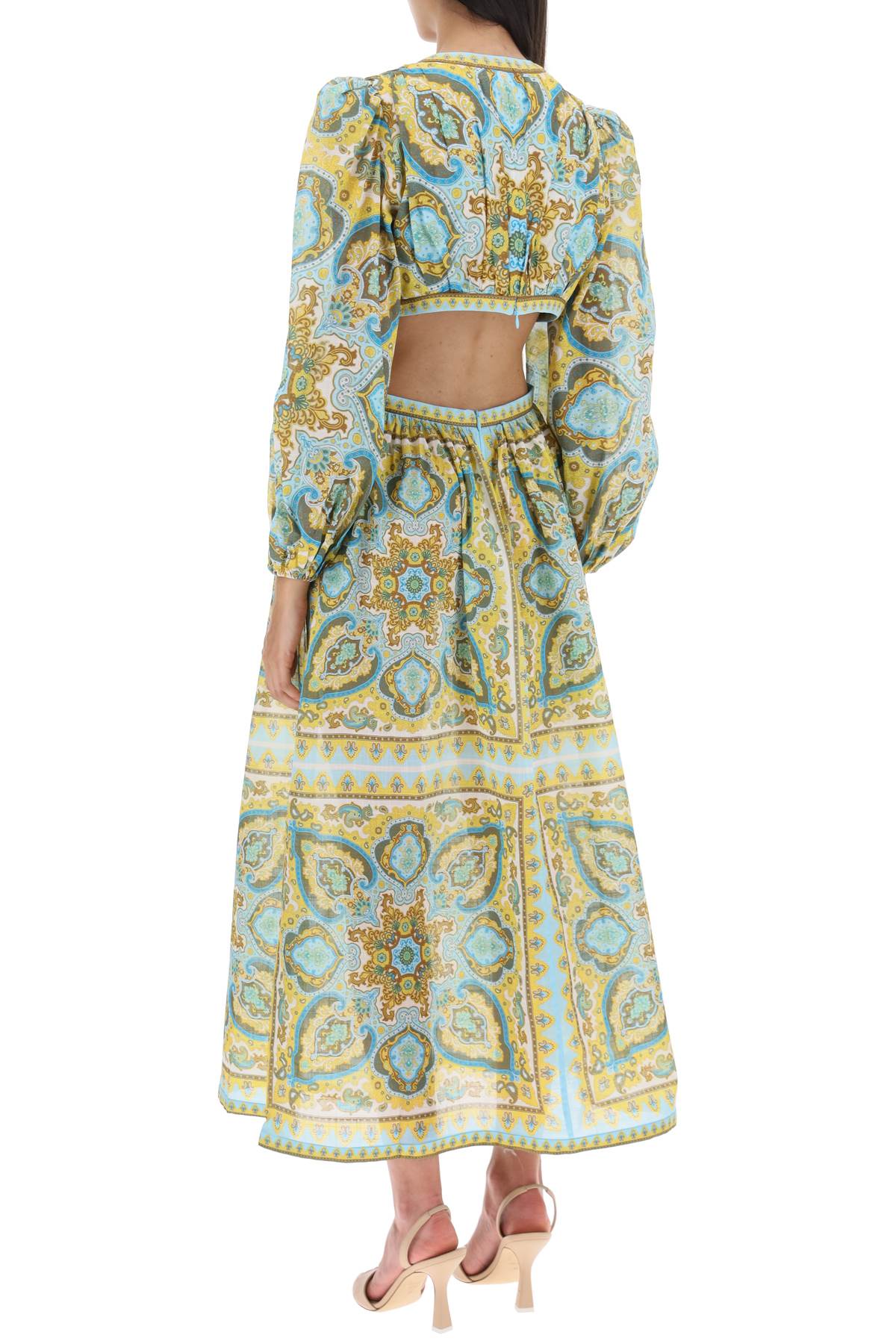 Zimmermann 'Halcyon' Midi Dress In Paisley Cotton-Zimmermann-0-Urbanheer
