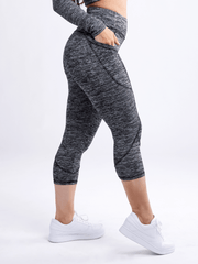 Mid-Rise Capri Fitness Leggings with Side Pockets-JupiterGear-Rose Dust-Small / Medium-Urbanheer