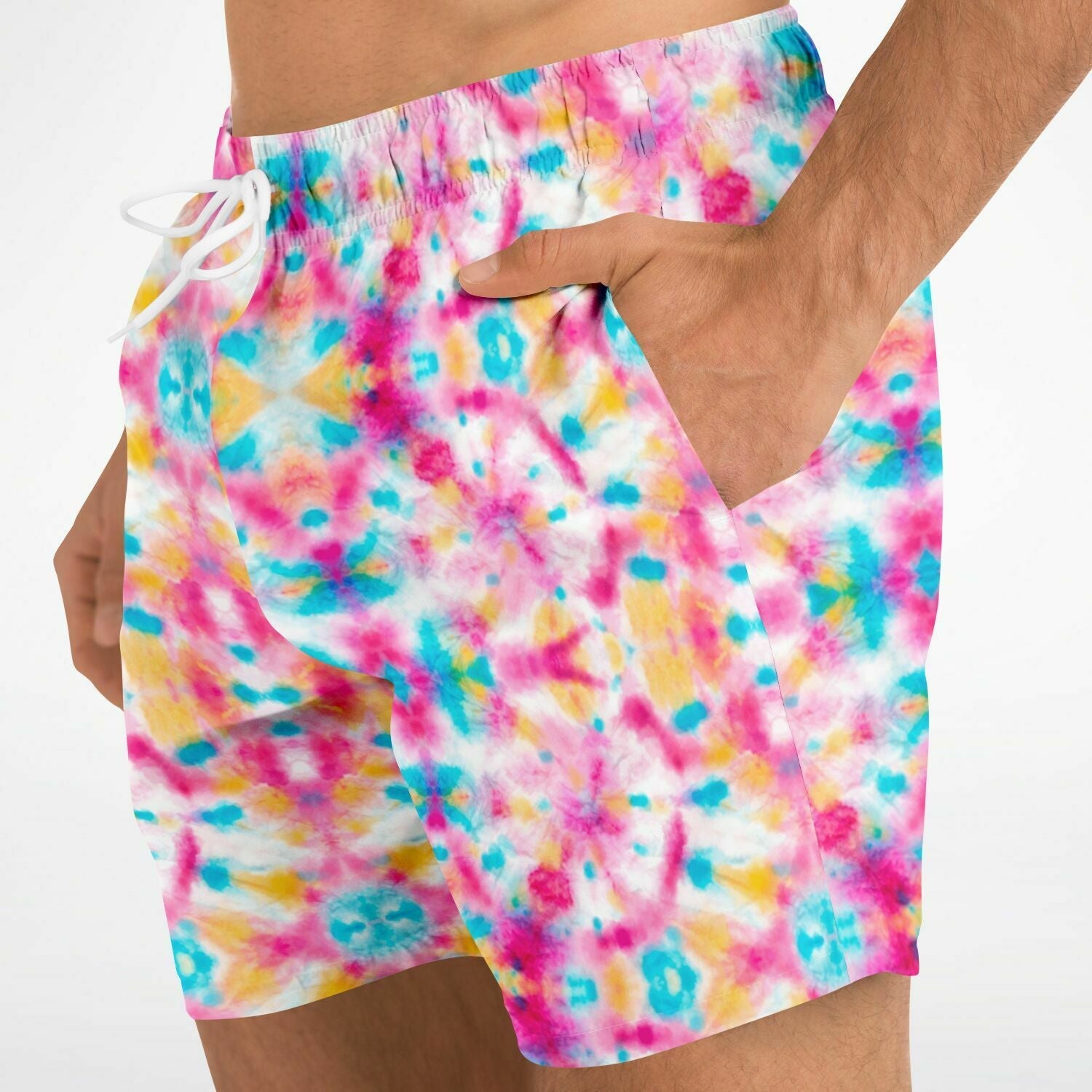 Tie-Dye-For 5.5" Men Swim Shorts-Subliminator-XS-Urbanheer