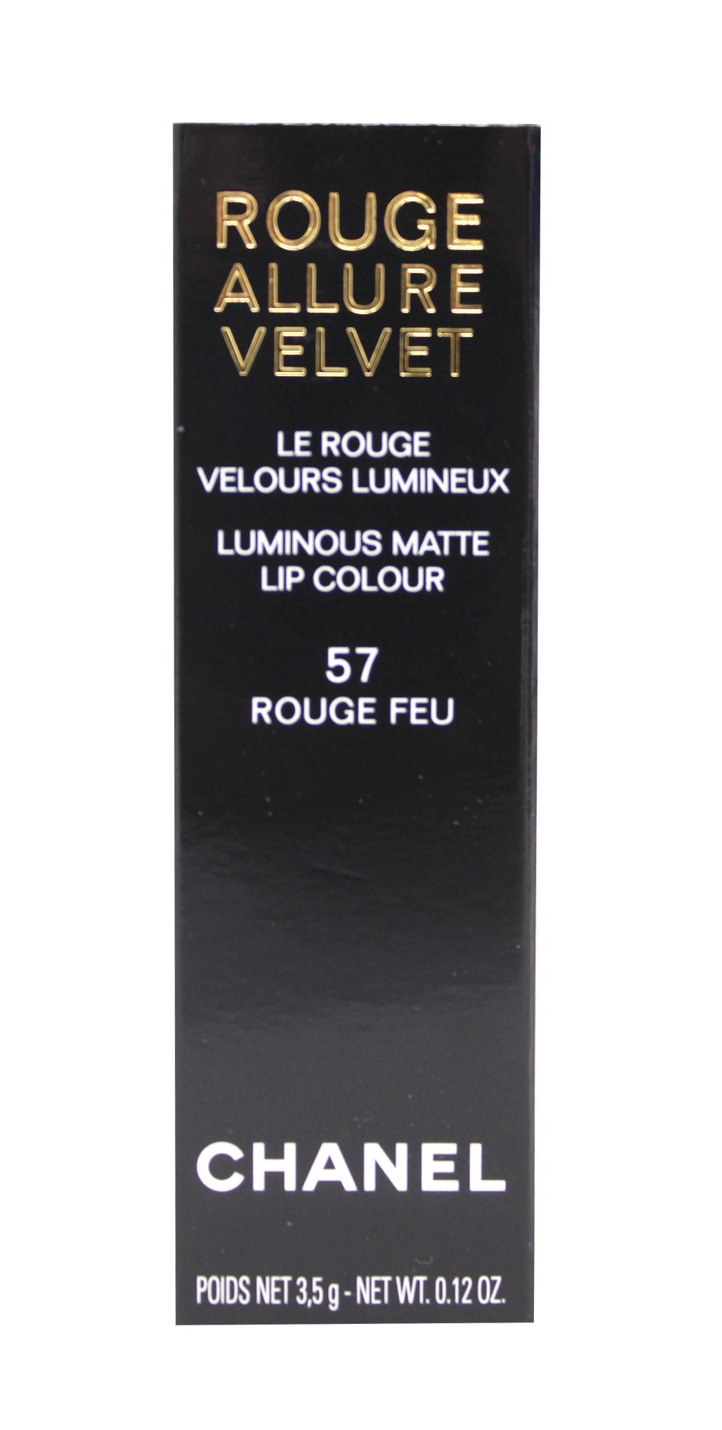 Chanel Rouge Allure Velvet Luminous Matte Lip Colour, 57 Rouge Feu, 0.12  Ounce