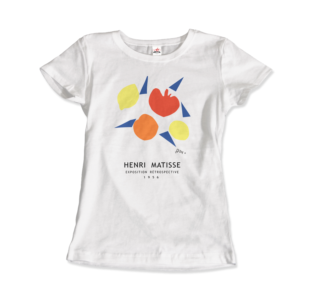 Henri Matisse - Exposition Rétrospective T-Shirt-T-Shirt-Art-O-Rama Shop-Women (Fitted)-White-S-Urbanheer