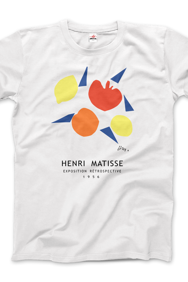 Henri Matisse - Exposition Rétrospective T-Shirt-T-Shirt-Art-O-Rama Shop-Men (Unisex)-White-2XL-Urbanheer