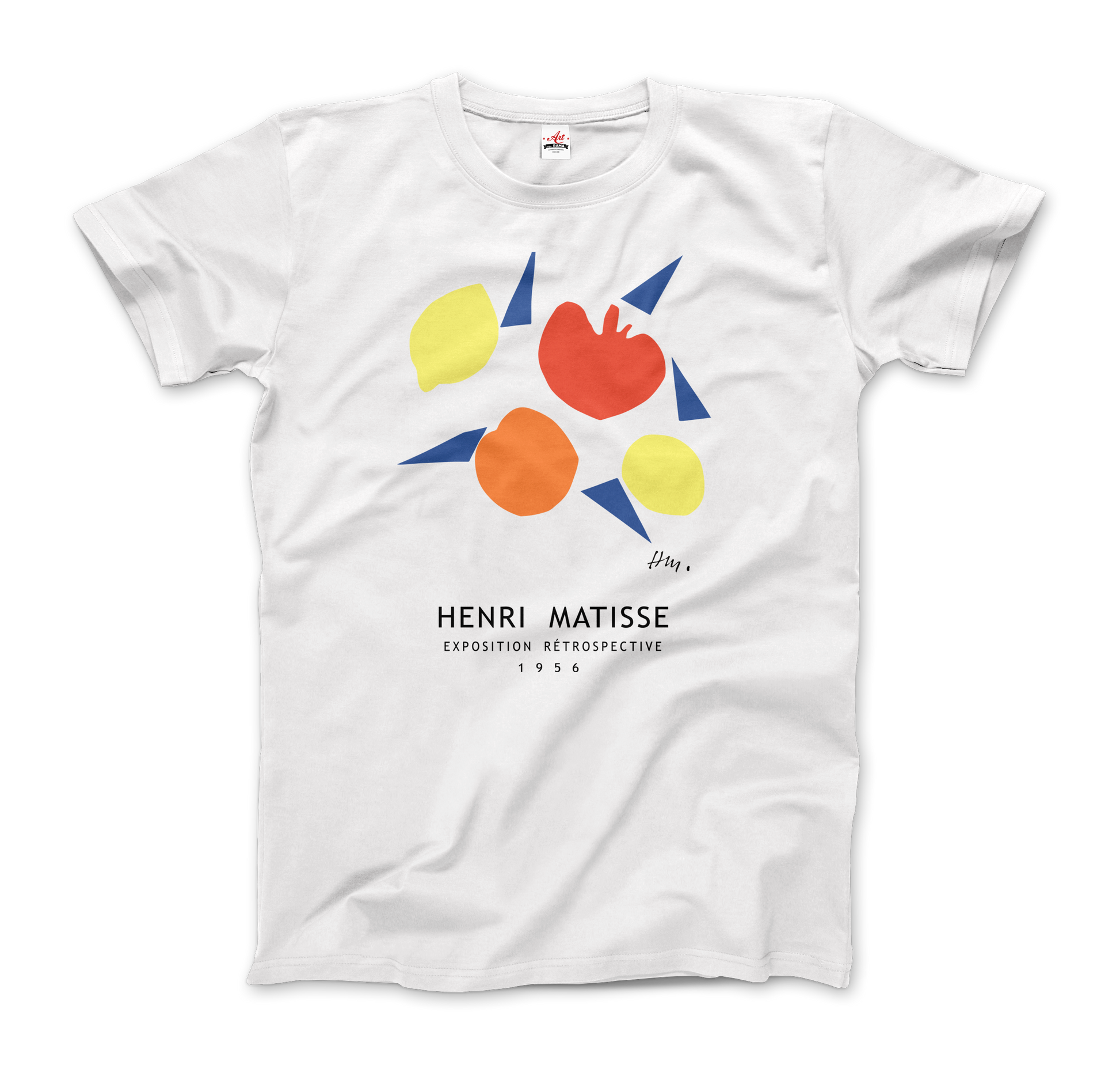 Henri Matisse - Exposition Rétrospective T-Shirt-T-Shirt-Art-O-Rama Shop-Men (Unisex)-White-S-Urbanheer