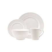 Godinger Centrus 16 Pc Porcelain Dinner Set - Service For Four-Kitchen & Dining-godinger-Urbanheer