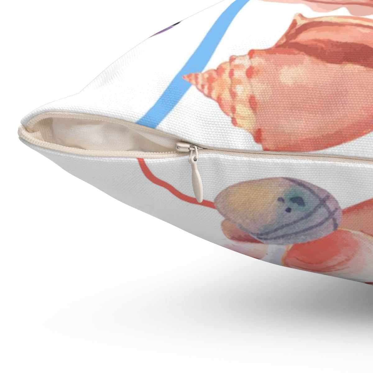 Uniquely You Decorative Throw Pillow Cover, Beach Seashell Coral Pattern-Uniquely You | iPFY-14" × 14"-Urbanheer